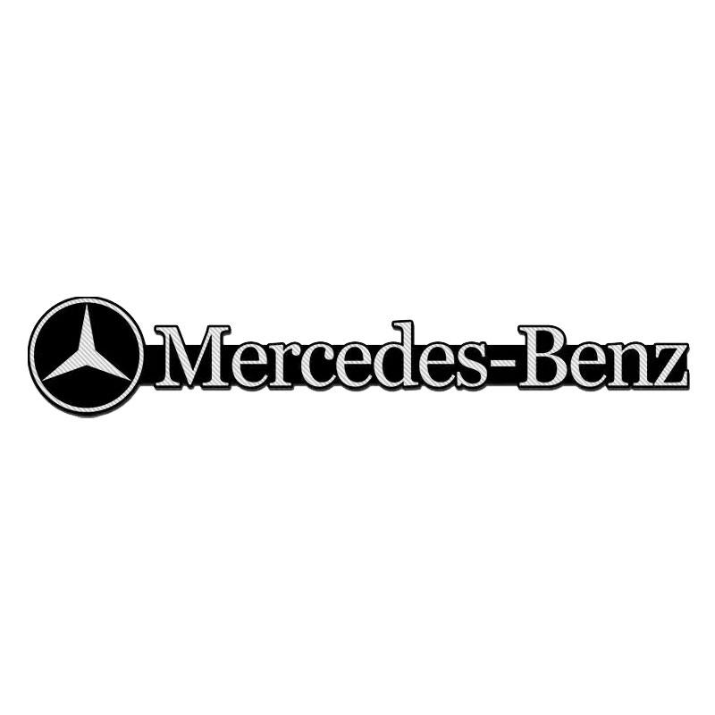 FA02Car Audio Decorate 3D Aluminum Badge Emblem Sticker For Mercedes Benz E260 E200 E300 W205 W212 W166 W176 W242 S212 X166 A180