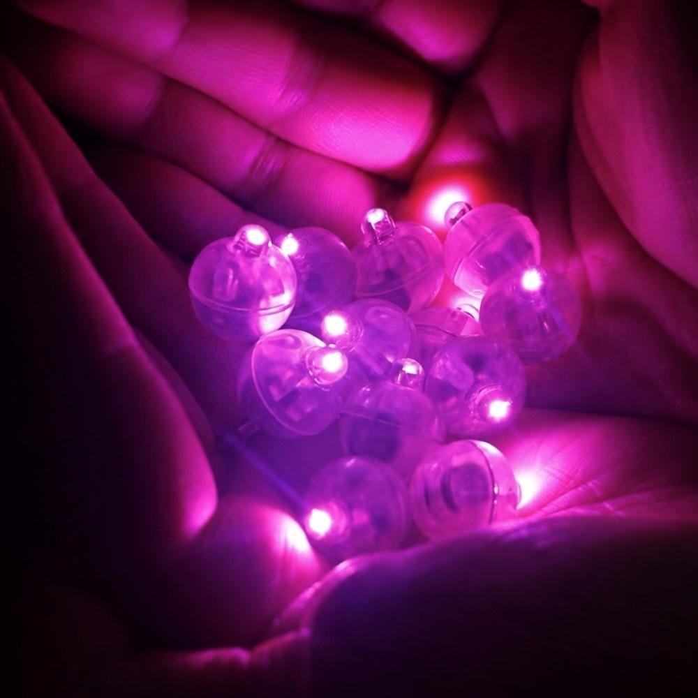 11 Pezzi Luce LED Lampeggiante per Palloncini Mini Lampada per Palloncini Colorata a Batteria Luce Decorativa Rotonda per Natale Decorazione per Matrimonio