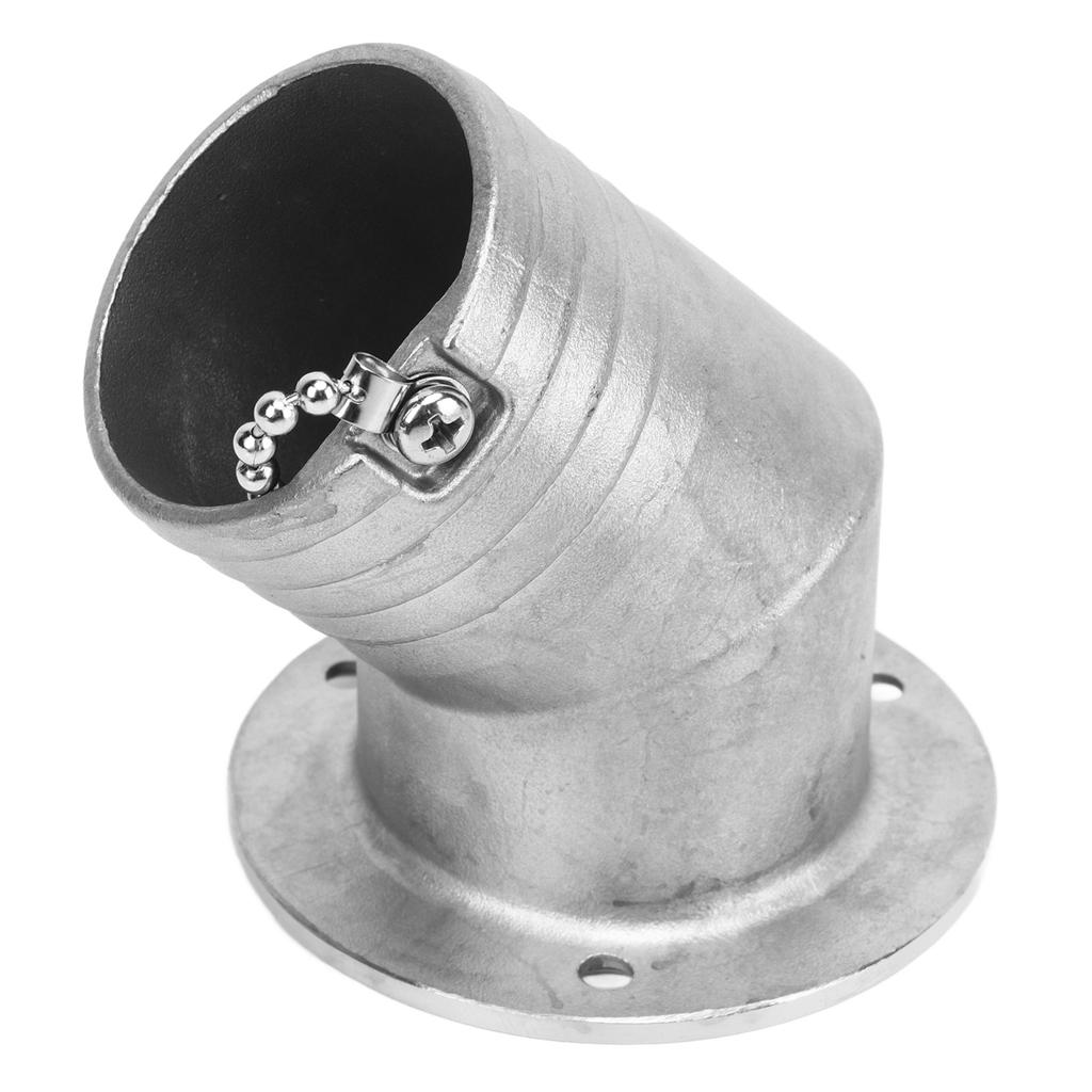 Boat Deck Filler Stainless Steel 45 Degree Small Flap 50mm Marine Yacht Tank Deck Fill for Water Fuel Injection
