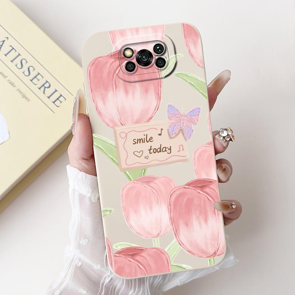 Phone Case For Xiaomi Poco X3 Pro Cases Simple Pattern Shockproof Back Cover Soft TPU For Xiaomi Poco X3 PocoX3 NFC Case Bumper