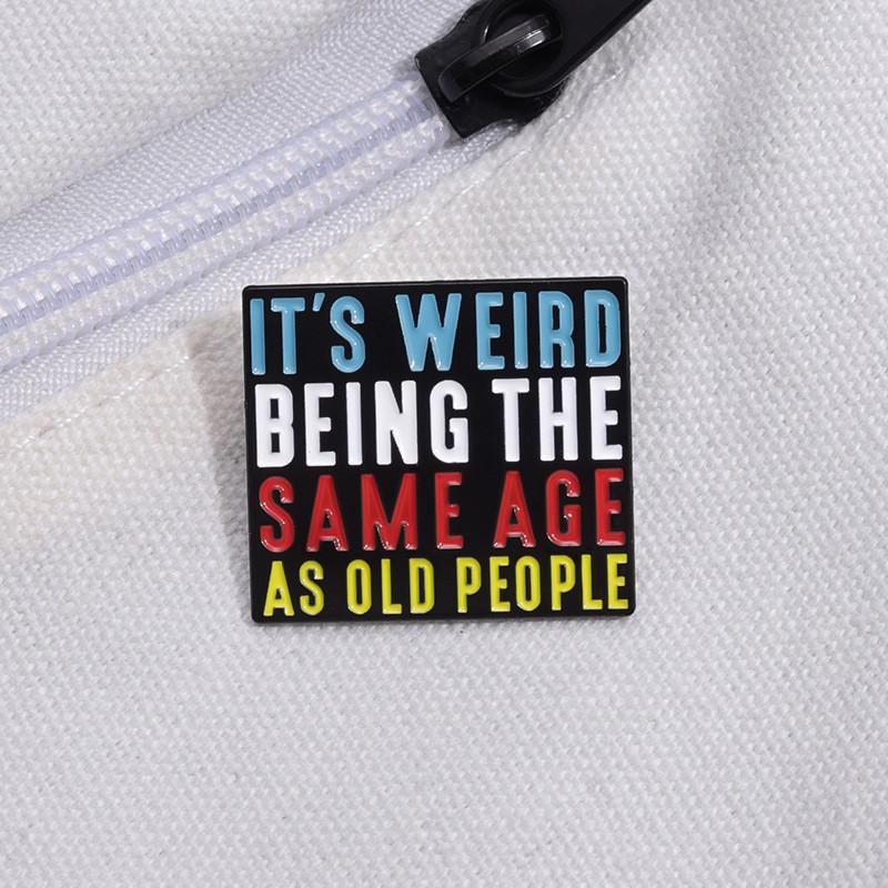 Letter Chic Colorful Pin Beautiful Alloy Brooch For Personalized Apparel And Accessories