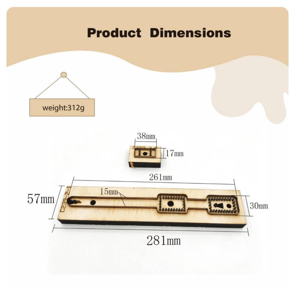 Leather Keychain Die DIY Stamping Tool Convenient for Crafters