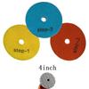 1PC 4 Inch 100mm Dry/wet Diamond 3 Step Polishing for Pads Granite Polishing Tool