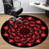 1pc Floral Mandala Office Round Area Rug, Indoor Mat Suitable ForOffice, Under Office Chairs Bedroom Living Room Home Decor, Room Deco q136