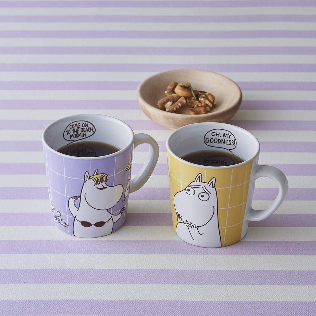 Moomin Arabia Moomin POP Mug Moomin 280ml [Officially Imported] Pair, & Snorkmaiden, Approx.