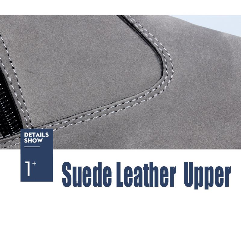 Fashion Men's Lightweight Slip-on Outdoor Ankle Boots Comfortable Winter Warm Cotton Lining Snow Boots