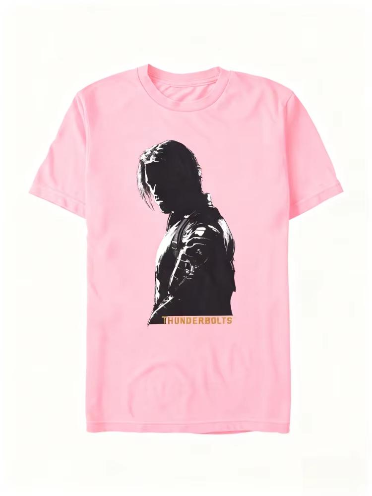 Marvel Genuine New Vintage Marvel Thunderbolt  Bucky Barnes Printed Mens and Womens Short Sleeve Plus Size TShirts in Shadow
