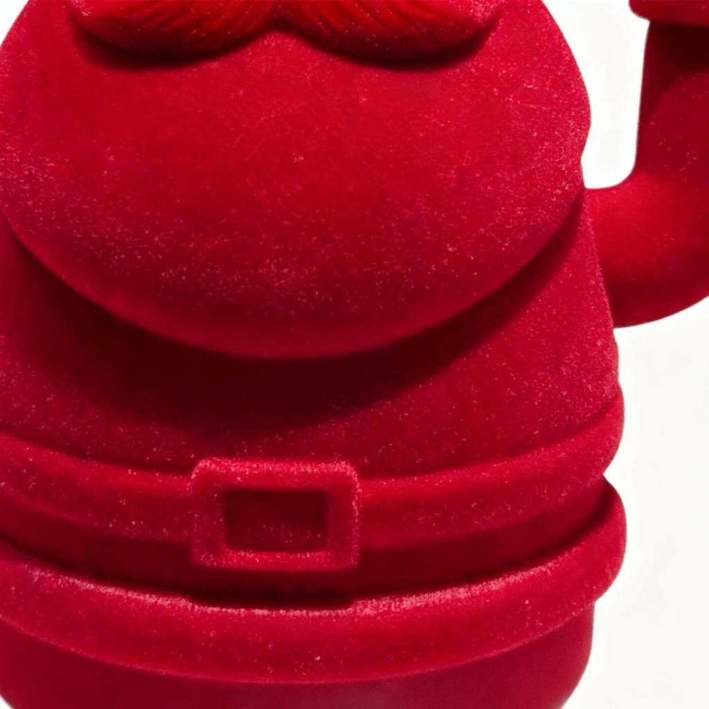 Weihnachtsmann-Figuren Winkend Beflockte Weihnachtsdekorationen Stehender Weihnachtsmann Für Weihnachtsfeier Tisch Wohnzimmer