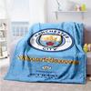 Manchester City Personalized Name Blanket Lightweight Personalized Blanket Durable Comfort Versatile for Nap Chair Living Room Office All-Season Use