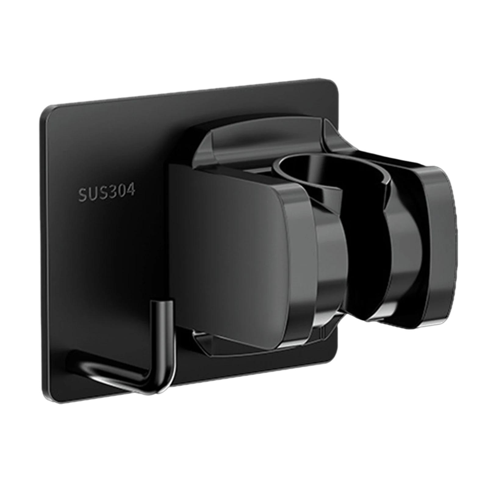 

Держатель для душевой лейки Регулируемый держатель для душевой лейки Подставка для душа Самоклеящийся кронштейн для настенного крепления Аксессуары для ванной комнаты чёрный