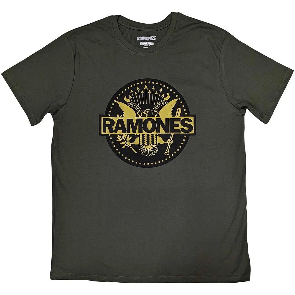 Ramones Gold Seal Logo T Shirt XL