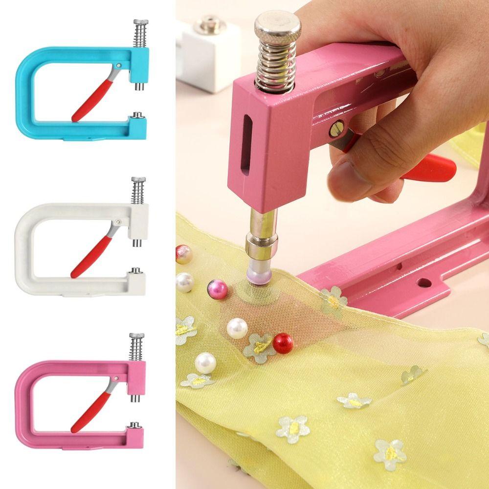 Hand Press Pearl Handmade Setting Machine Portable Professional Manual Bead Press Fashion Design Alloy Pearl Attachment Tool