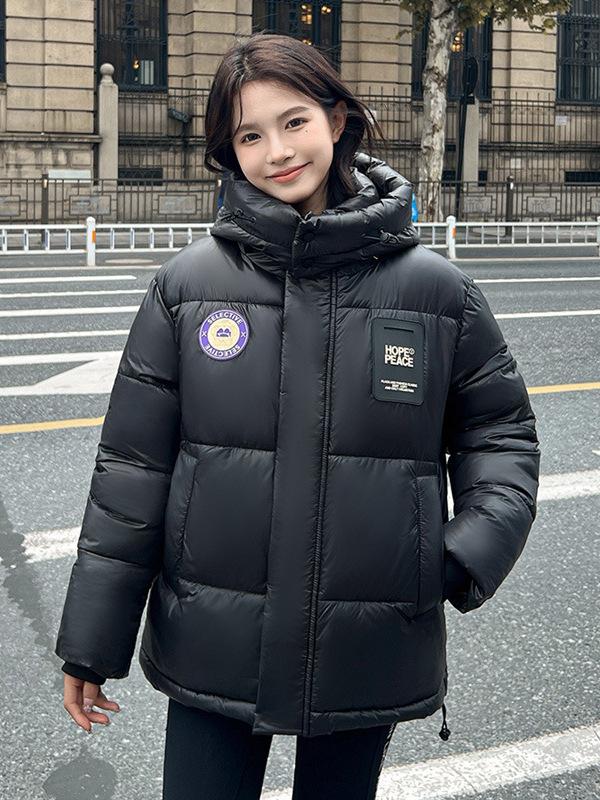 Cotton clothes women's winter windproof thickened loose Korean version short bread clothes jacket simple and versatile