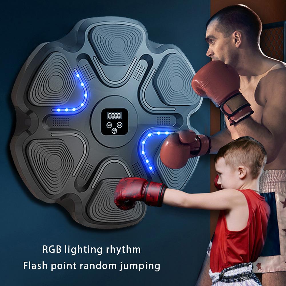 Smart Music Boxing Training Machine Bluetooth-Compatible Boxing Practice Wall Target for Boxing Sports Agility Reaction