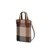 Daks Brown House Check Pattern Mini Cross Bag Dcwa6e501w2