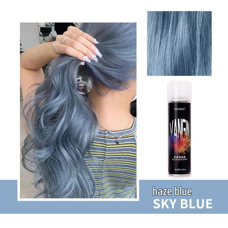 Temporary Washable Hair Dye Spray - One Spray for Black Color