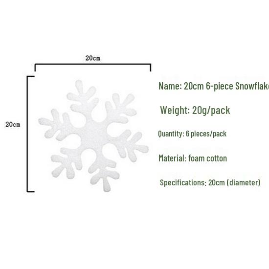 Foam Snowflake & Pine Cone Christmas Tree Ornaments Set - 26 Pieces