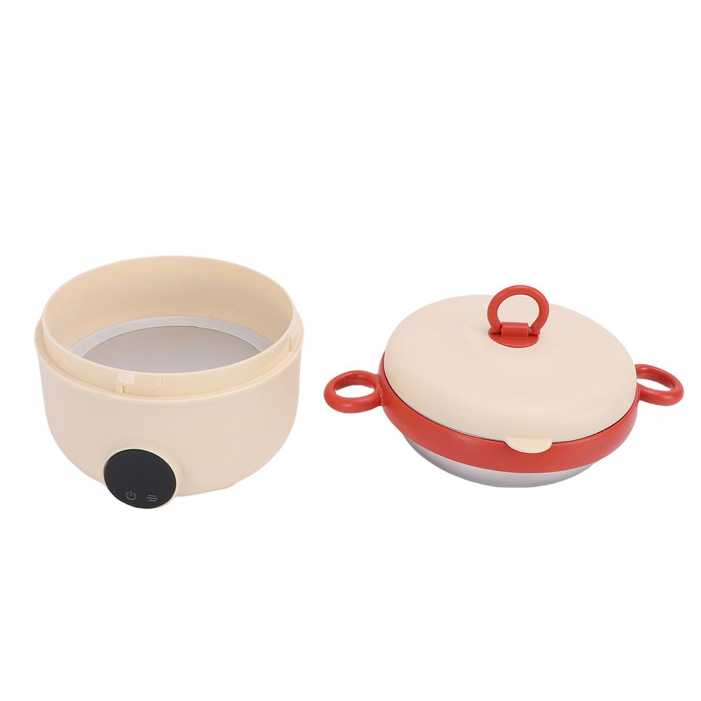 Baby Supplementary Food Bowl 450ML Stainless Steel Cordless Rechargeable Heating Insulation Constant Temperature Baby Bowl for Home Use