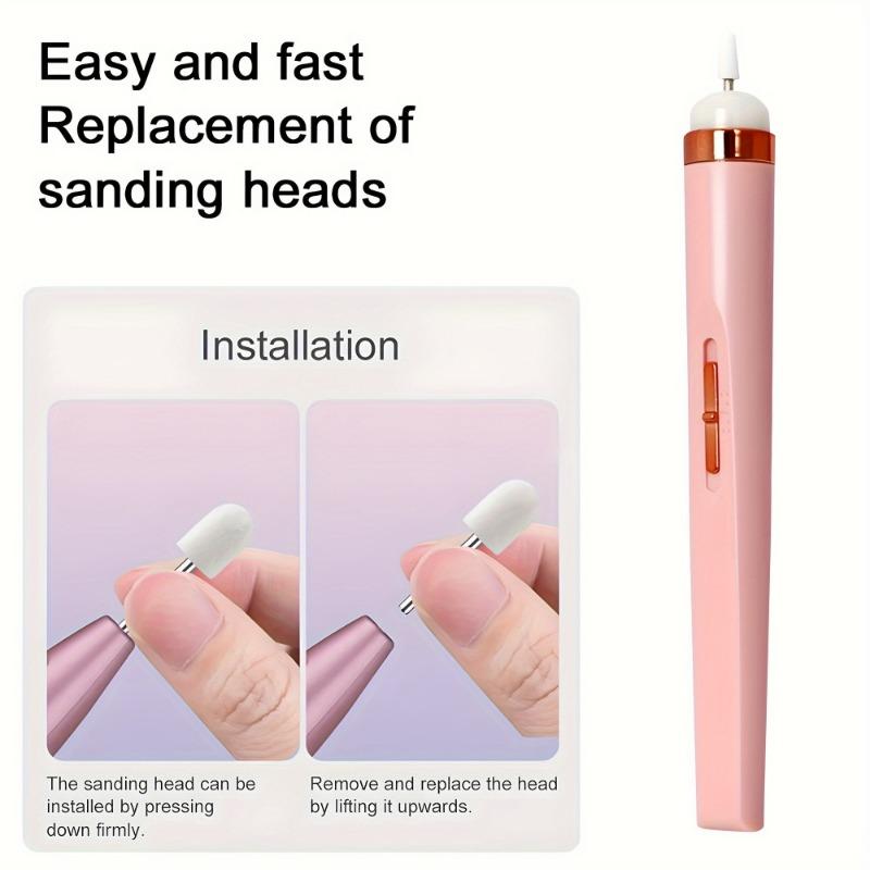 Electric Nail Polishing Machine Rechargeable Portable Nail Grinder Low Noise Professional Manicure Pedicure Set
