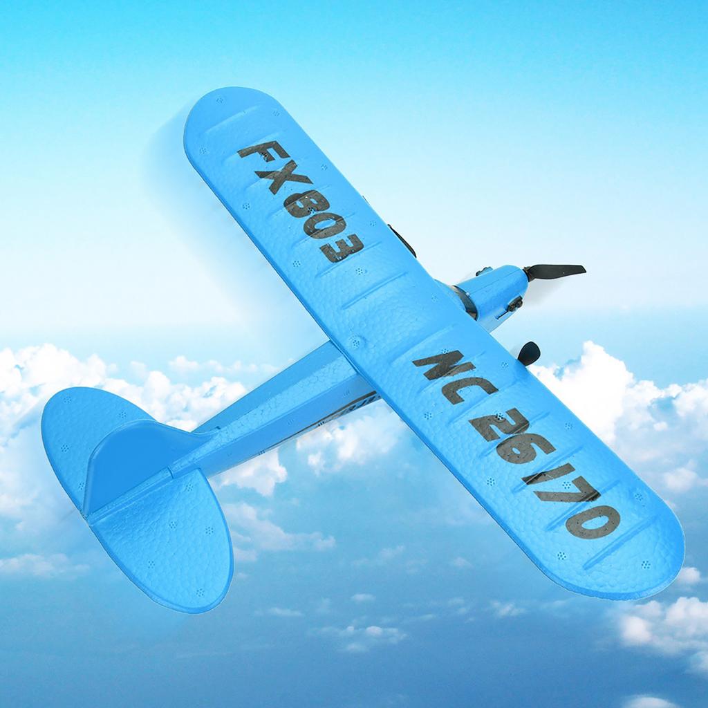 2.4G Remote Control 2 Channel Aircraft Helicopter Airplane Kids Toy Model (Blue)