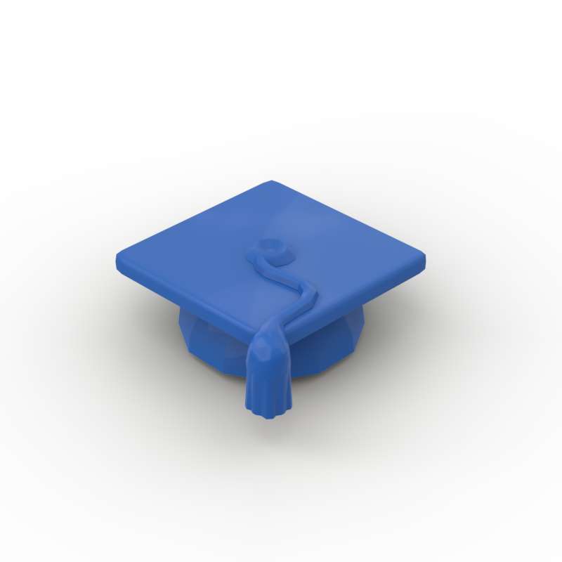 LA MIA CREAZIONE PERSONALE 10 PEZZI 92814 Tocco di Laurea Compreso Nappa Blocchi da Costruzione Copricapo Cappello Blocchi Giocattolo Idea Regali di Compleanno per Bambini