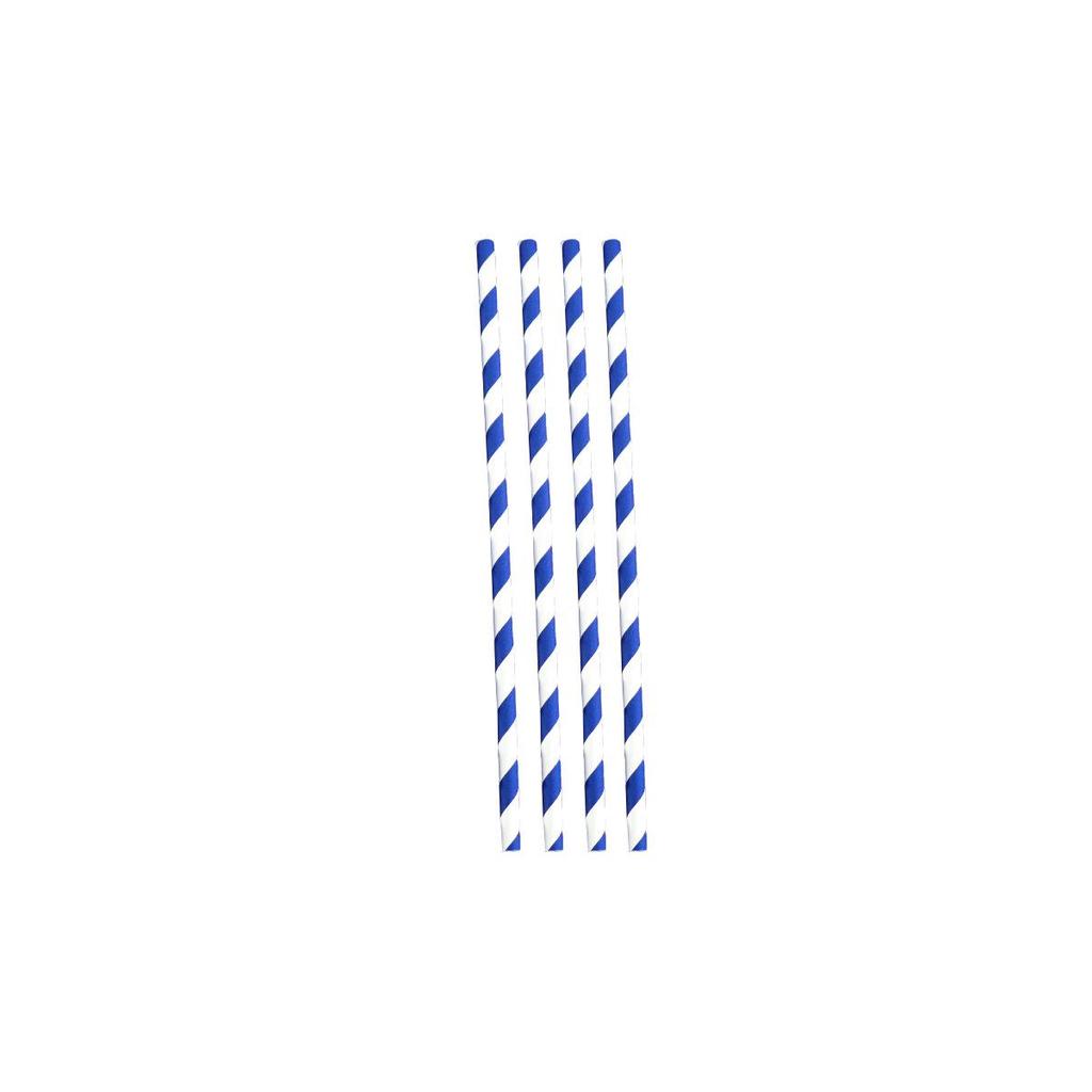 Striped Paper Straws: Disposable Party Decor