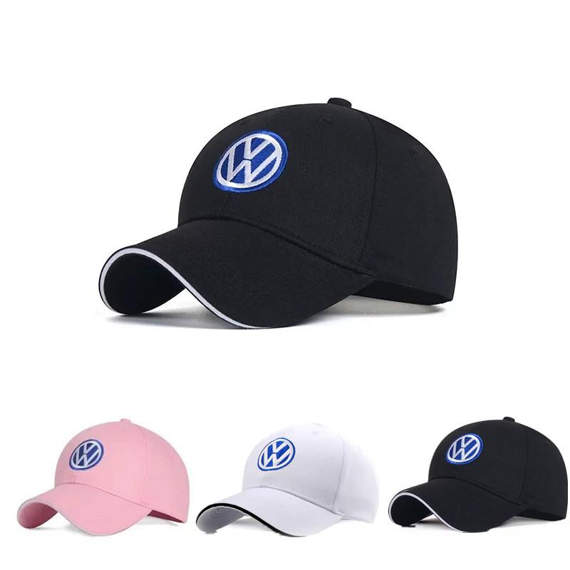 Valve Stems Caps Car Logo Embroidery Snapback Baseball Cap For VW Volkswagen Passat Golf 4 5 6 7 8 GTI Polo Tiguan Jetta Adjusta zd4