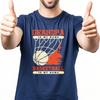 Solid Color Unisex Round Neck T Shirt Unisex Grandpa Is My Name Basketball Is My Game Trendy Unisex Teeshirt Quick Dry Shirt