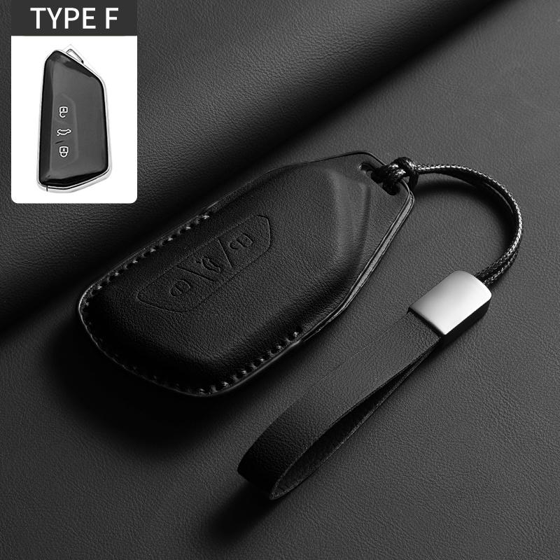For VW Volkswagen ID.3 ID.4 CROZZ PASSAT Sagitar Tiguan L Teramont Golf GTI lamando Tavendor TALAGON Leather Car Key Case Cover