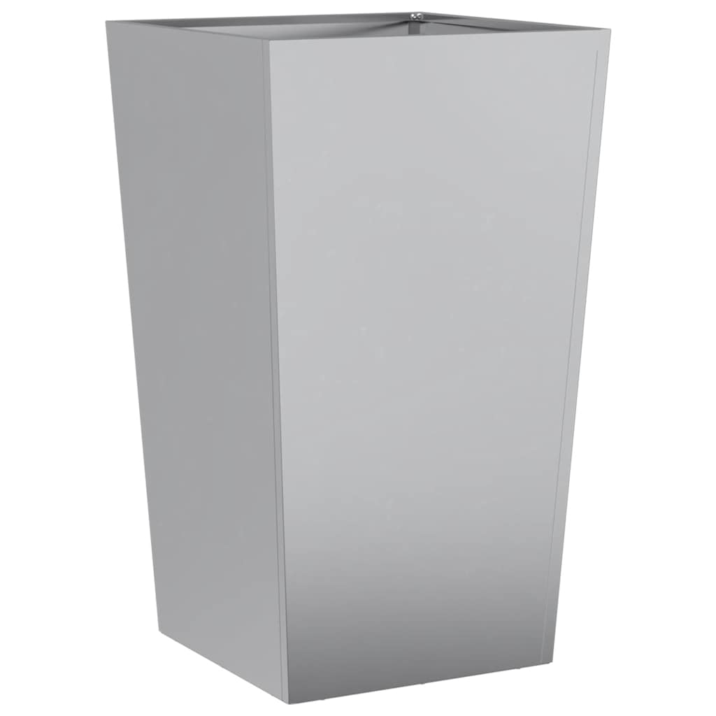 Plant Pot 45x45x75 Cm Galvanized Steel