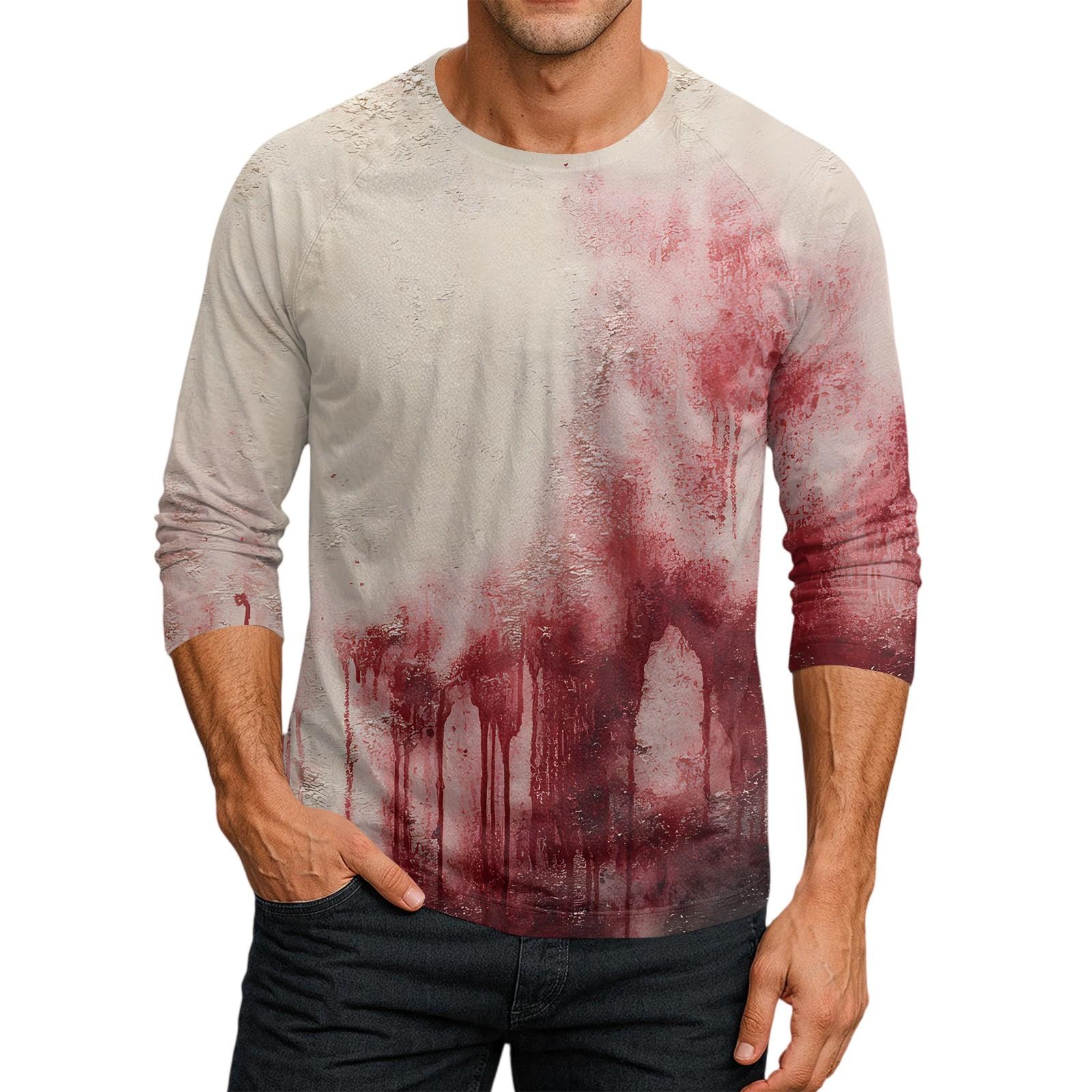 

Мужской топ-футболка с круглым вырезом и рукавами-плунжерами XL