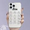 Personalized Calendar for Iphone17promax Mobile Phone Case Apple 16/14pro New 13/12/15/11