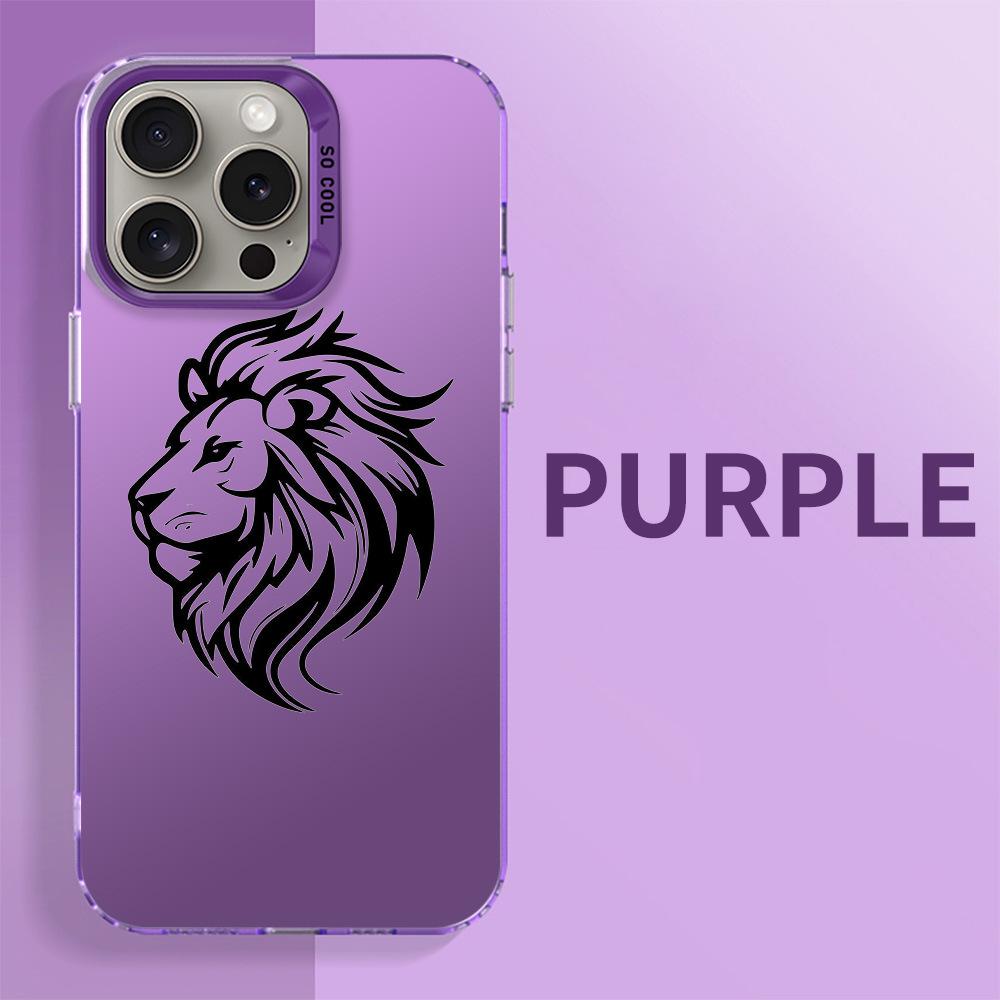 Çeşitli modeller (8-15) için Aslan başı iPhone kılıfı.