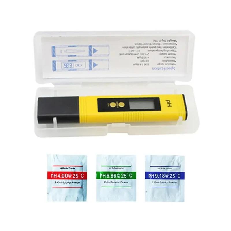 Professional PH Tester 0-14 Measurement Range - Portable Digital Pen for Aquarium & Hydroponics