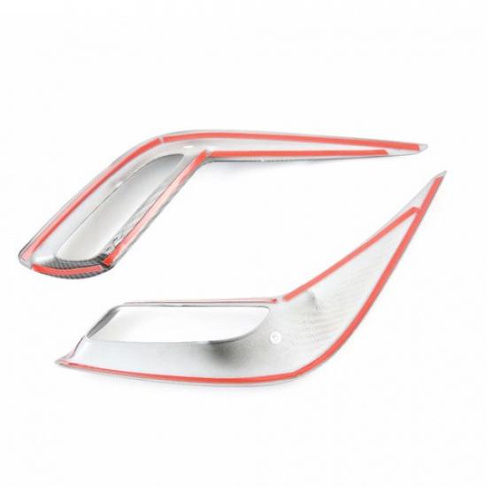 Carbon fiber Rear Fog Light Lamp Cover Trim For toyota corolla cross 2019-2021