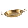 Paella Pan Stainless Steel Dual Handle Versatile Seafood Lobster Plate Paella Cookware for Home Restaurant