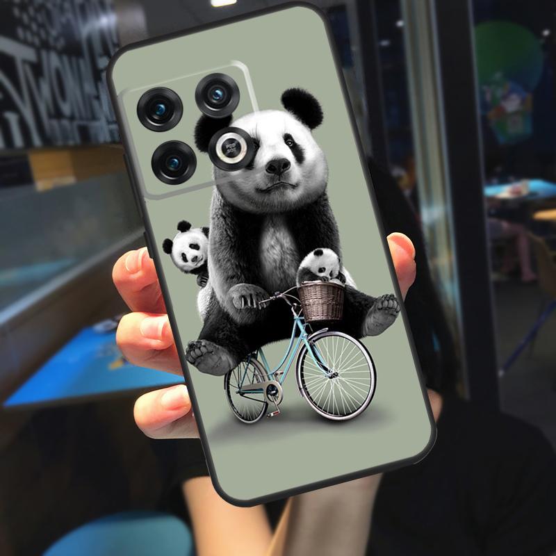 Cartoon Cute Panda Bear Funda For OnePlus 12R 13 R 12 11 9 10 Pro 8T 9RT 10T OnePlus Nord 4 CE 2 3 Lite N20 N30 Case