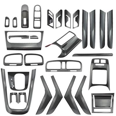 Kompletní sada karbonových nálepek s LHD a RHD pro Volkswagen VW Golf 6 GTI MK6 Příslušenství Samolepka Kryt řadicí páky Vnitřní obložení