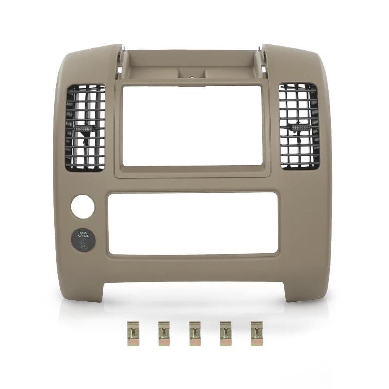 

68259-ZP16A For Frontier Frontier 2005- Cluster Lid Bezel 68259-ZP16C Dash Console CD Cover Air Outlet Frame коричневий