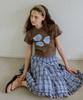 Letter From Moon Benny'S Tiered Midi Skirt (Blue)