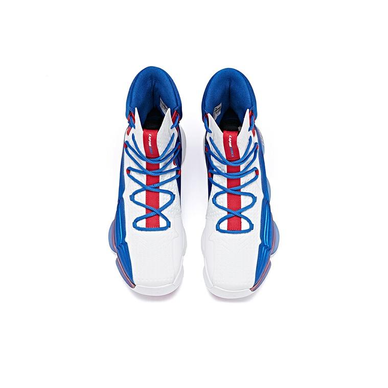Anta Shock Absorbing Non-Slip Durable High-Top Basketball Shoes Men Sneakers Royal-Blue 91941160-4