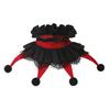 Rüschenkragen Kostümkragen für Erwachsene Rot und Schwarz Partyzubehör für Halloween Cosplay Fotos und Mottopartys