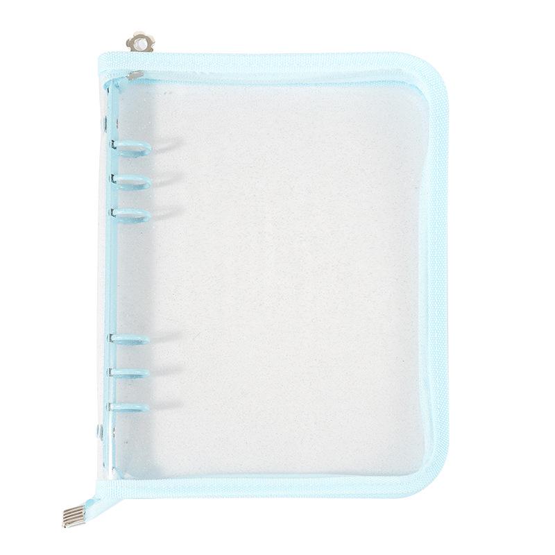 Porta carte e album fotografico con cerniera in PVC, formato A5, coreano.