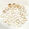30Pcs Bohemian Retro Metal Geometric Finger Ring Set Fashion Rhinestone Turkey Lucky Eyes Bowknot Ring Women's Classic Zircon