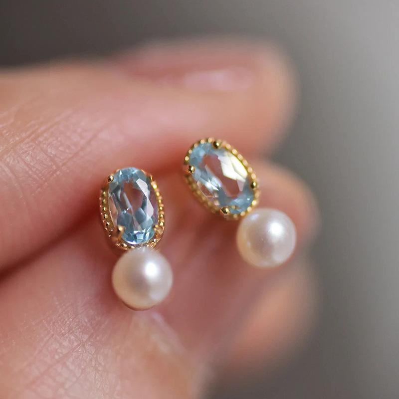 Lady Temperament Stud Earrings, Imitation Pearls, Exquisite And Elegant Earrings, Daily Wear Jewelry