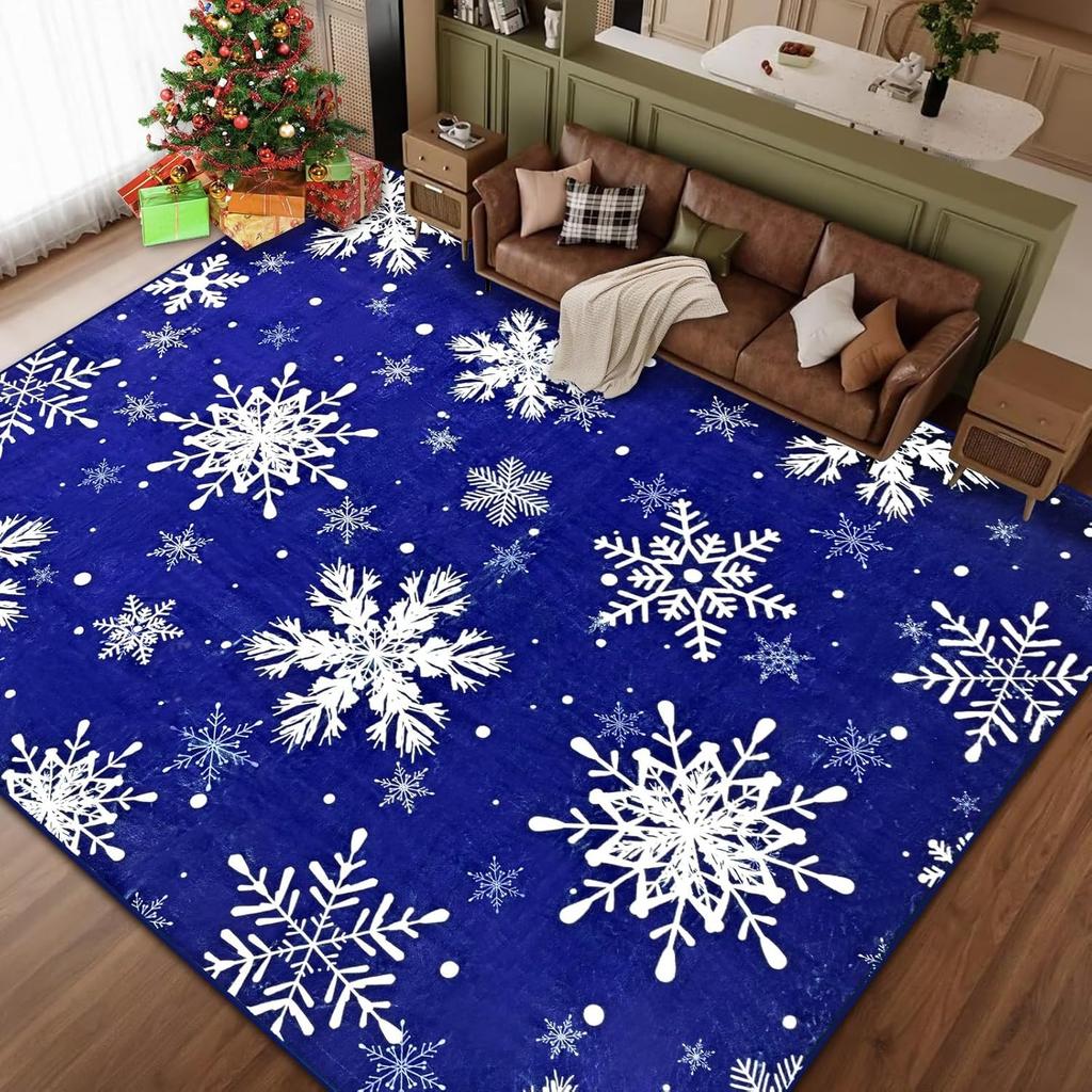 Living Room Carpet Vintage Machine Washable Floral Non-slip Bedroom Bedside Mat Soft Coffee Table Foldable Plush Rug Alfombra