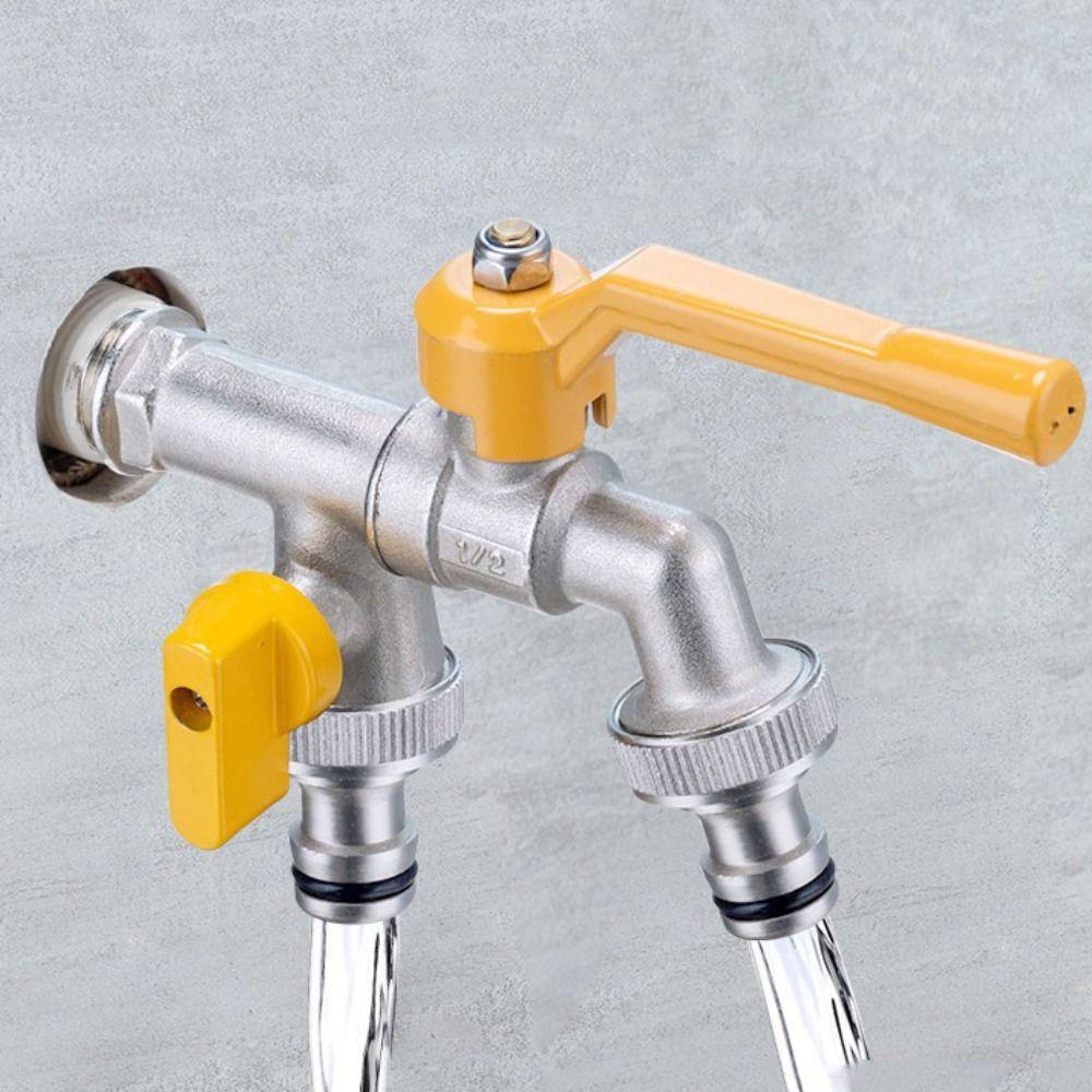 

Wall Mounted IBC Water Tank Connector Ball Valve Outdoor Garden Faucet Cold Climates Style-D