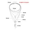 Fashion Cross-Border Sold Jewelry Fashion Cross Queen Head Pendant Necklace Female Elegant Multi-Layer Rose Necklace