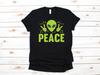 Alien Peace T-Shirt, Extraterrestrial UFO Gift, Funny AlienT-shirt, Conspiracy T-shirt, Tank Top