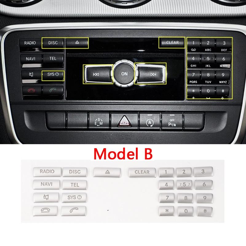 

Внутренние аксессуары для Mercedes Benz GLA X156 CLA C117 AB Class W176 W246, мультимедийные компакт-диски, кнопки, украшения,